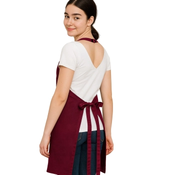 Fartuszek kelnerski barmański bordowy